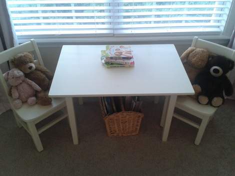 24 little girl bedroom table and chairs with stuffed animals
