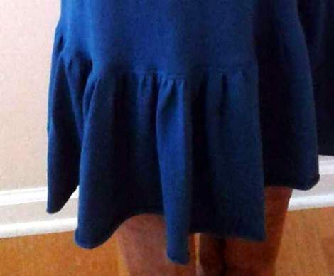 08 teal dress makeover after ruffle detail 2