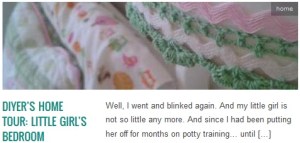 LINK DIYer’s Home Tour Little Girl’s Bedroom