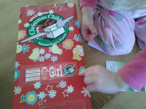 operation christmas child stickers