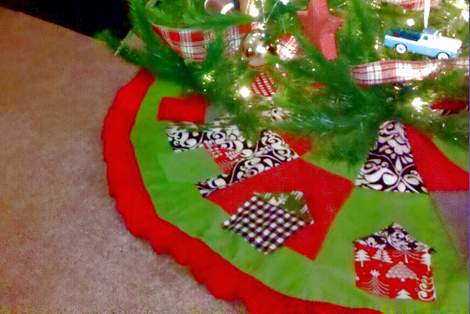 11 tree skirt under tree