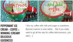 LINK peppermint ice cream + coffee = winning {creamy delicious goodness}
