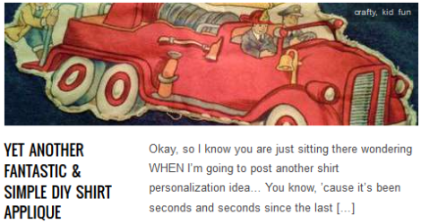 LINK Yet Another Fantastic & Simple DIY Shirt Applique