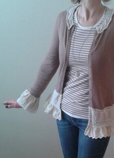 lace and cardi upcycle love 21