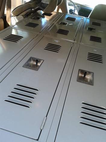 lockers in car