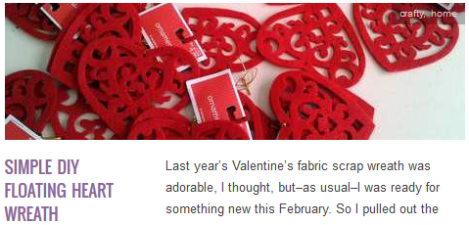 LINK Simple DIY Floating Heart Wreath