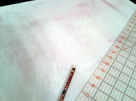 Mary Poppins DIY chalk art canvas 01