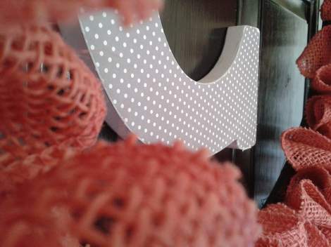 pink burlap wreath 12