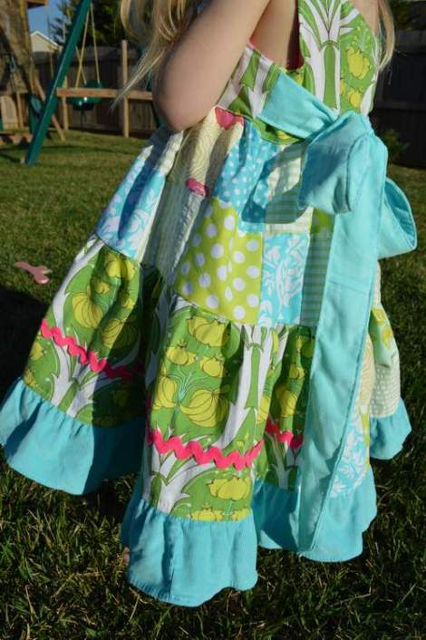 patchwork twirl dress 22