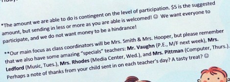 Teacher Appreciation Week letter home 01 detail 2