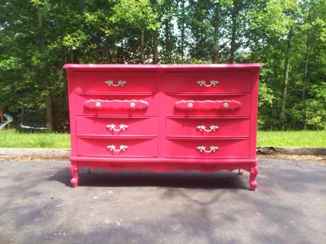 pink dresser makeover 04