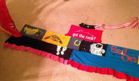 t-shirt quilt patchwork dress 03