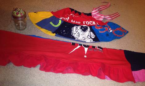 t-shirt quilt patchwork dress 05