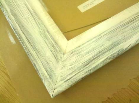 03 foyer painting frame in preogress detail