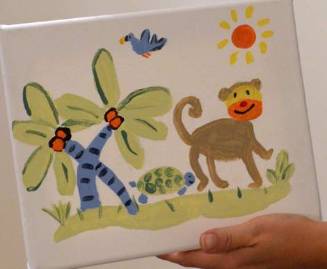 10 neighborhood moms craft night painting detail