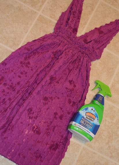 bleach splatter dress 02