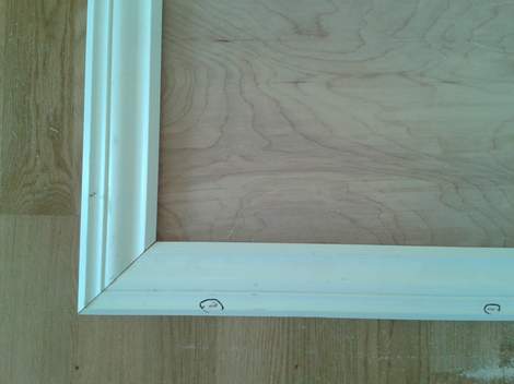 DIY framed mega magnetic chalkboard 06