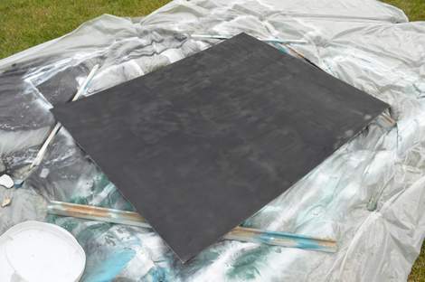 DIY framed mega magnetic chalkboard 11