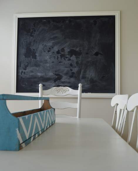 DIY framed mega magnetic chalkboard 26