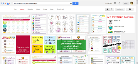 morning schedule school routine printables google search