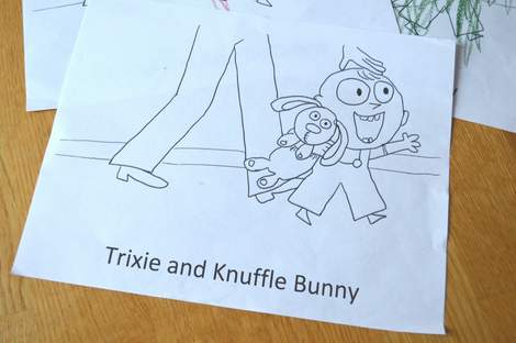 03 Knuffle Bunny coloring sheet blank