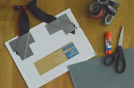 04 just the simplest way to make a teacher name board back duct tape