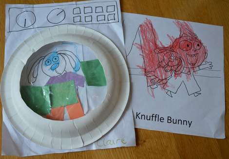 20 Knuffle Bunny finished washing machine and coloring sheet