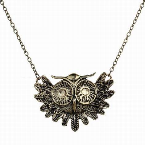 new owl necklace makeover before