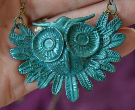 new owl necklace makeover