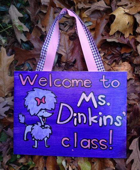 Clifford cleo dinkins teacher name board sign 05