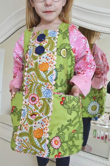 mixed prints square neck dress 01